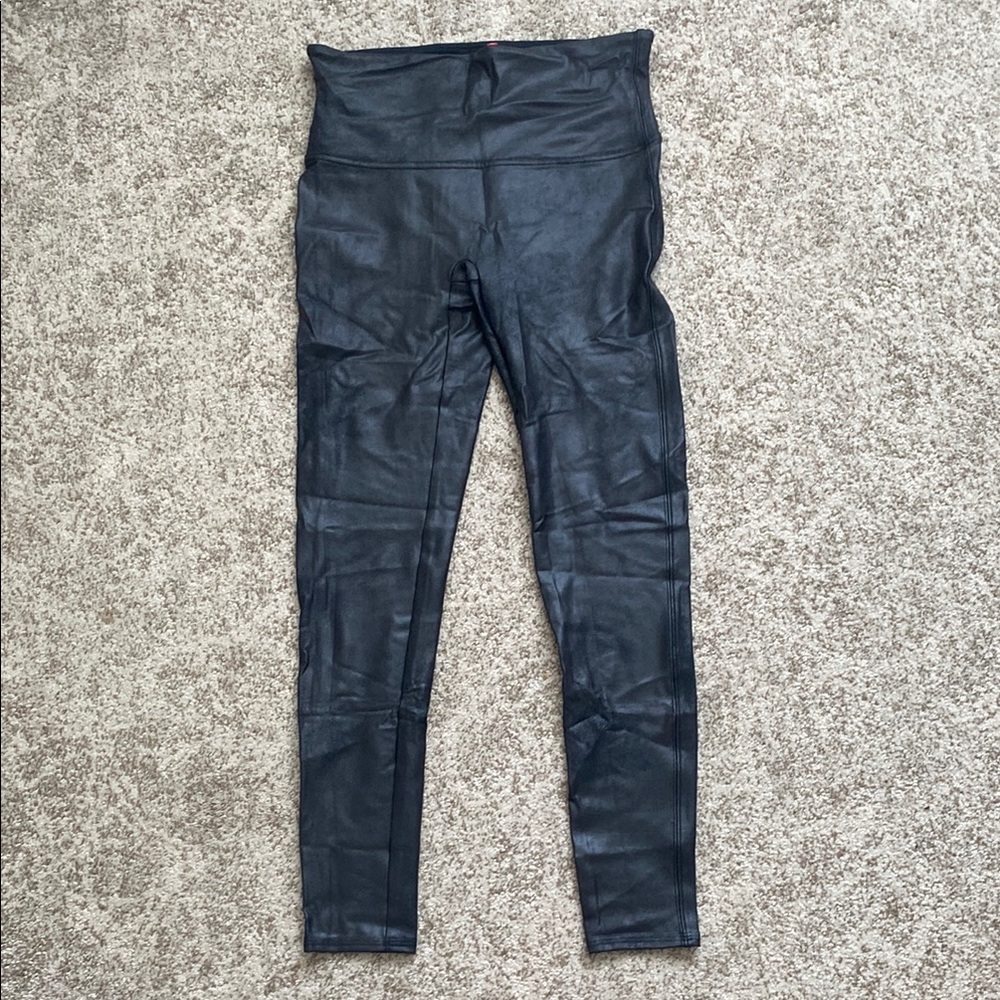 SPANX Midnight Black High-Waist Leggings